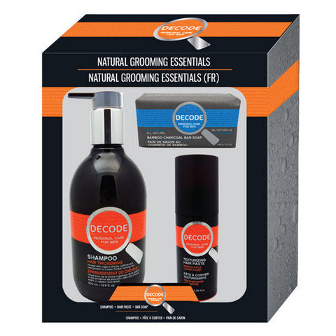 Decode, Shampoo Hair Paste & Soap Set, 3 Count
