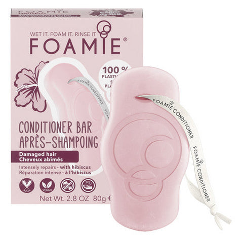Foamie, Hibiscus Conditioner Bar Damaged, 80 Grams