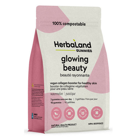 Herbaland, Glowing Beauty, 90 Gummies