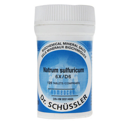 Homeocan, Natrum Sulfuricum 6X, 125 Tabs