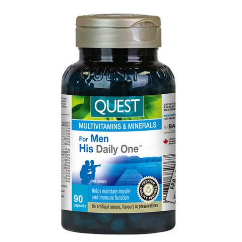 Quest, For Men His Daily One, 90 Caps