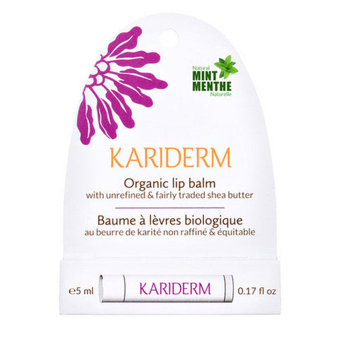 Kariderm, Organic Lip Balm Mint, 5 Ml