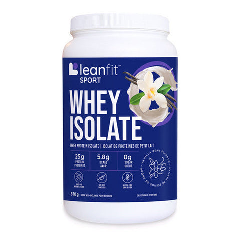 LeanFit, Whey Isolate Vanilla, 870 Grams