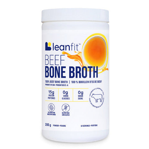 LeanFit, Bone Broth Beef Powder, 285 Grams