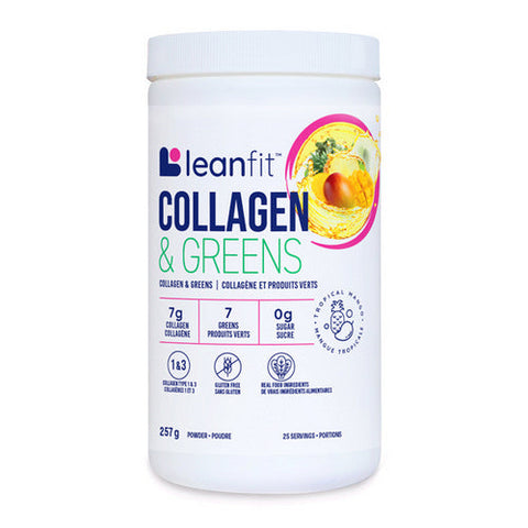 LeanFit, Collagen & Greens, 257 Grams