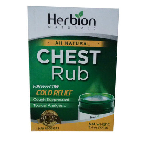Herbion, Herbion All Natural Chest Rub, 100 Grams