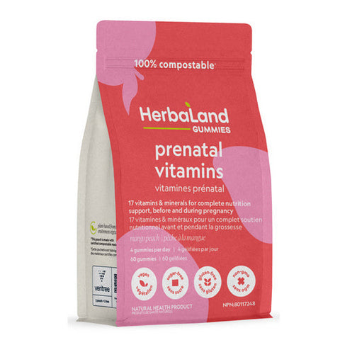 Herbaland, Prenatal Vitamins, 60 Gummies