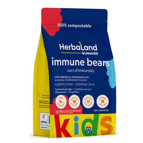 Herbaland, Kid's Immune Bears, 90 Gummies