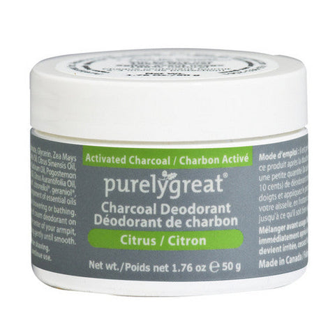 Purelygreat, Activated Charcoal Citrus, 50 Grams