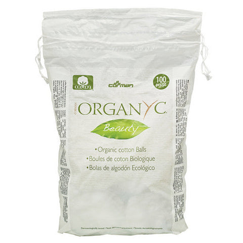 Organyc, Beauty Cotton Balls, 100 Count