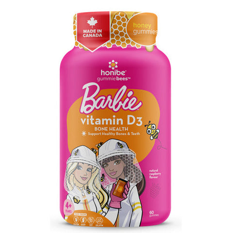 Honibe, Barbie Vitamin D3, 60 Gummies