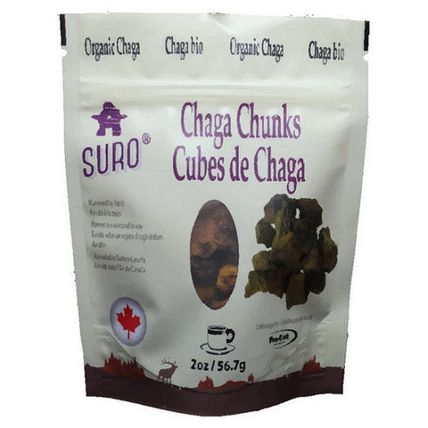 SURO, Organic Canadian Chaga Chunks, 57 Grams
