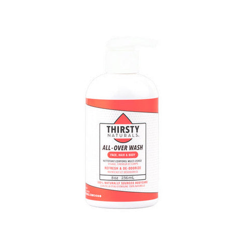 Thirsty Naturals, All Over Wash Face and Hair Body, 227 Grams