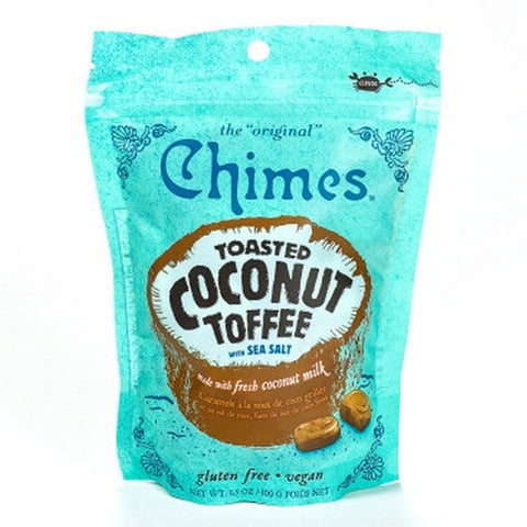 Chimes, Toasted Coconut Hard Toffee Candy with Sea Salt, 100 Grams