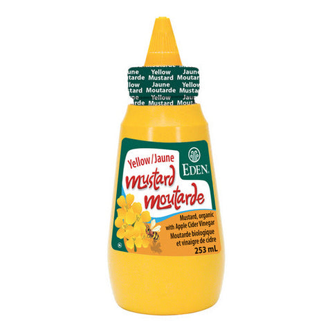 Eden Foods, Organic Yellow Mustard Squeeze Bottle, 253 mL