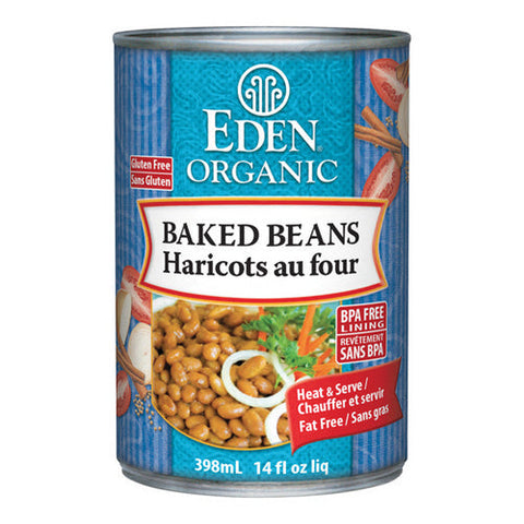 Eden Foods, Organic Baked Beans With Sorghum & Mustard, 398 mL
