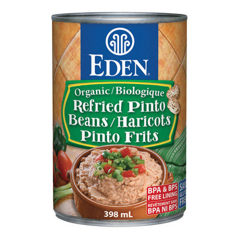 Eden Foods, Organic Refried Pinto Beans, 398 mL