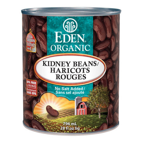 Eden Foods, Organic Kidney Dark Red Beans, 796 mL