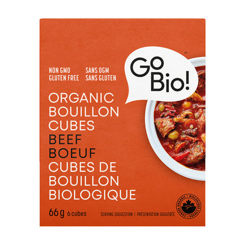 GoBio!, Organic Builion Cubes Beef, 66 Grams