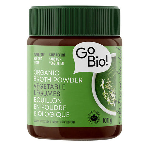 GoBio!, Organic Broth Powder Vegetable, 100 Grams