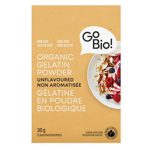 GoBio!, Organic Gelatine Powder, 30 Grams