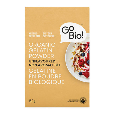 GoBio!, Organic Gelatine Powder, 150 Grams