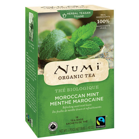 Numi, Organic Moroccan Mint Tea, 18 Count
