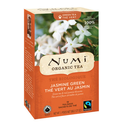 Numi, Organic Jasmine Green Tea, 18 Count