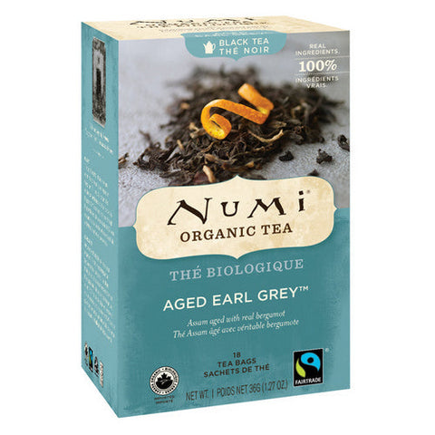 Numi, Organic Aged Earl Grey Tea, 18 Count