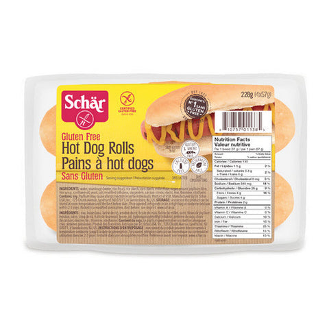 Schar, Hot Dog Rolls, 228 Grams