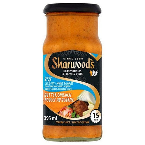 Sharwood's, Sharwood's Butter Chicken Cooking Sauce Less Fat, 395 Ml (Case Of 6)