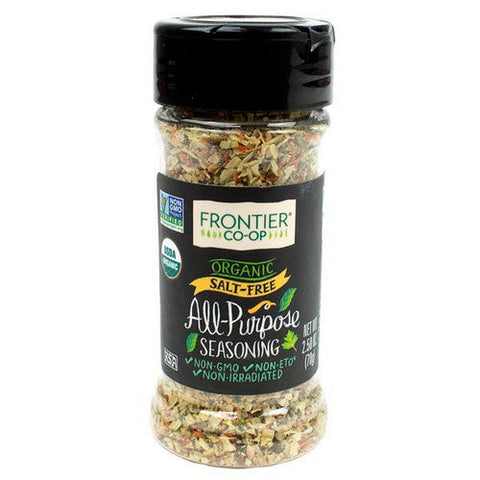 Frontier Coop, Organic Salt Free All Purpose Seasoning, 2.5 Oz