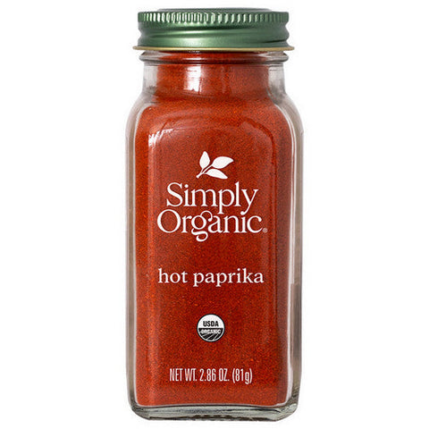 Simply Organic, Hot Paprika, 2.86 Oz