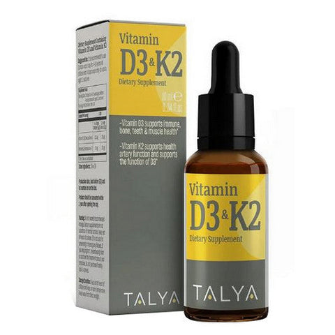 Talya, Vitamin D3 & K2 10 ml, .34 Oz