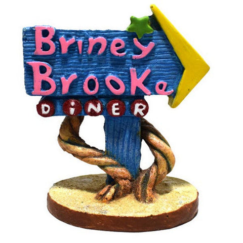Hikari, Weird Waters Briney Brook Diner Sign Resin Ornament, 1 Count