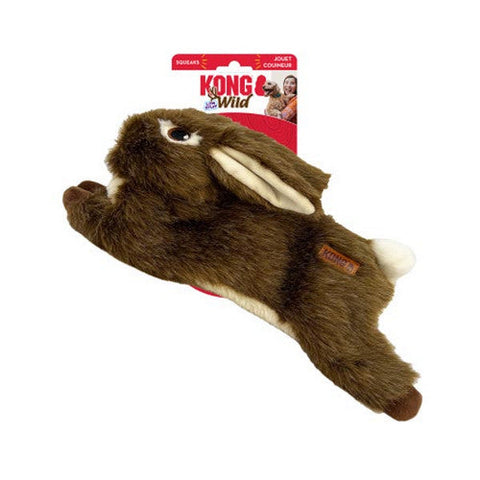 Kong, Wild Low Stuff Creatures Dog Toy Rabbit, 1 Count / Medium