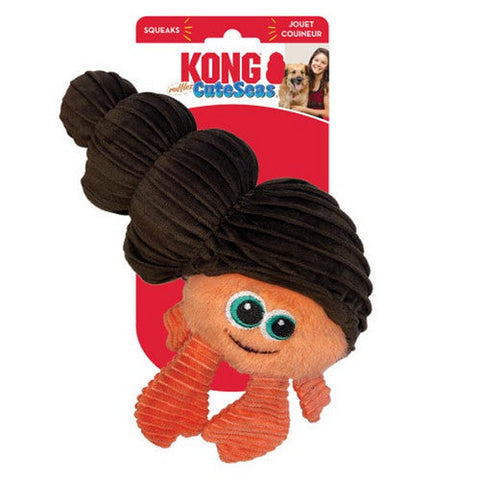 Kong, Cuteseas Rufflez Dog Toy Hermit Crab, 1 Count (Small Medium)