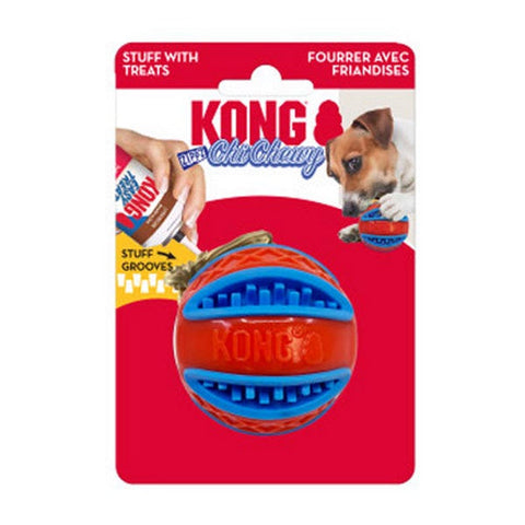 Kong, ChiChewy Zippz Dog Toy Ball, 1 Count / Medium