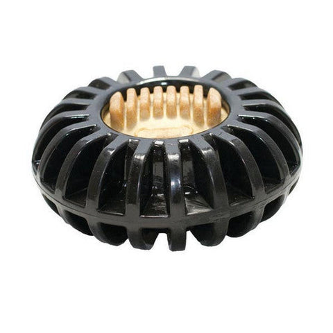 Starmark, Dog Toy Treat Wheeler Black, 1 Count (4.75 Inches / Large)