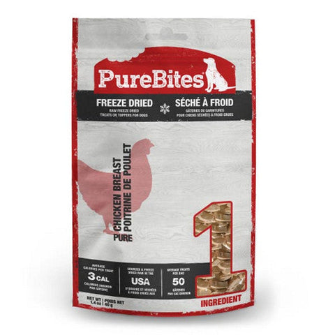 PureBites, Chicken Breast Freeze Dried Dog Treats, 1 Count (1.4 Oz)