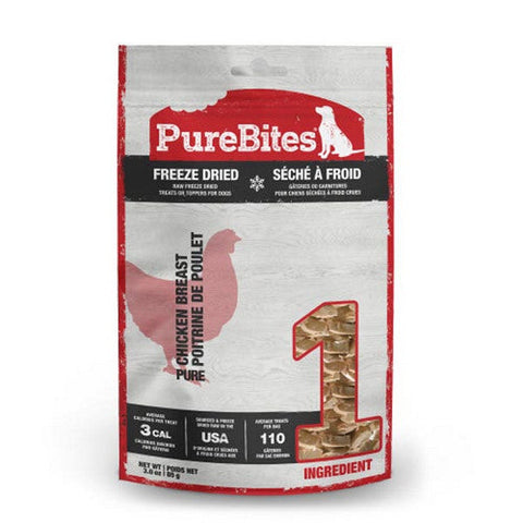 PureBites, Chicken Breast Freeze Dried Dog Treats, 1 Count / 3 Oz
