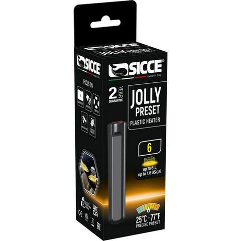 Sicce, Jolly Preset Submersible Plastic Heater, 1 Count / 6 Watts