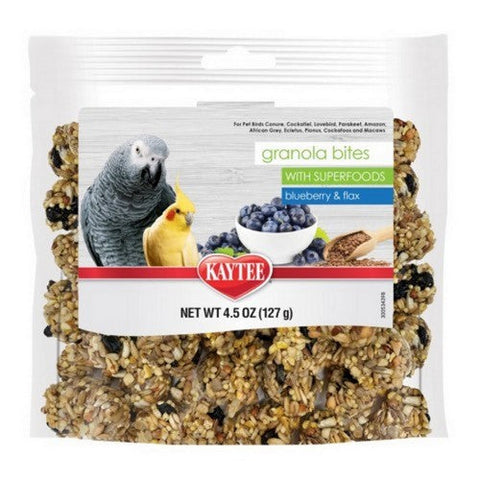 Kaytee, Granola Bites Blueberry and Flax, 1 Count