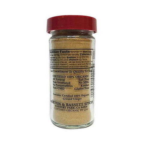 Morton & Bassett, Organic Ground Ginger, 2 Oz(Case Of 3)
