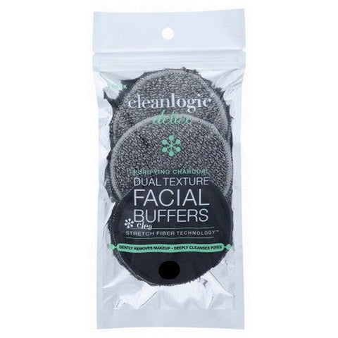 Cleanlogic, Detoxify Dual Texture Facial Buffer, 3 Count