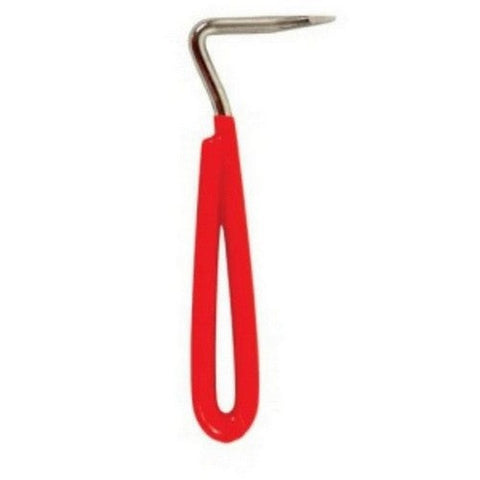 Partrade, Hoof Pick Vinyl Red 4-3/ 4 Inch, 1 Count