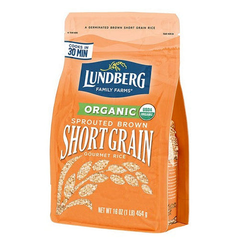 Lundberg, Organic Sprouted Short Grain Brown Rice, 16 Oz (Case Of 6)