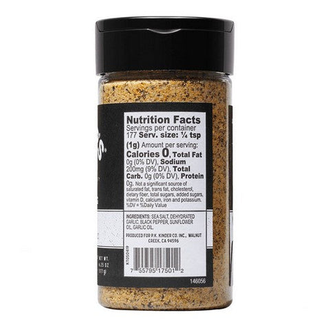 Kinders, The Blend Seasoning Salt pepper And Garlic, 6.25 Oz (Case Of 6)