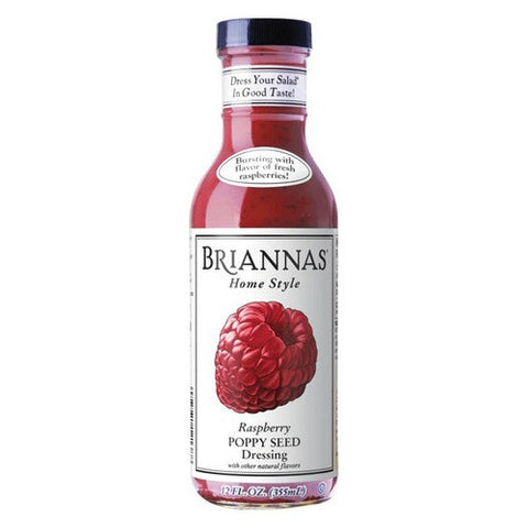 Briannas, Raspberry Poppy Seed Dressing, 12 Oz (Case Of 6)