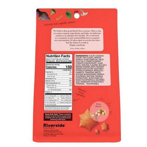 Madegood, Organic Star Puffed Crackers Pizza Flavor, 4.26 Oz (Case Of 6)
